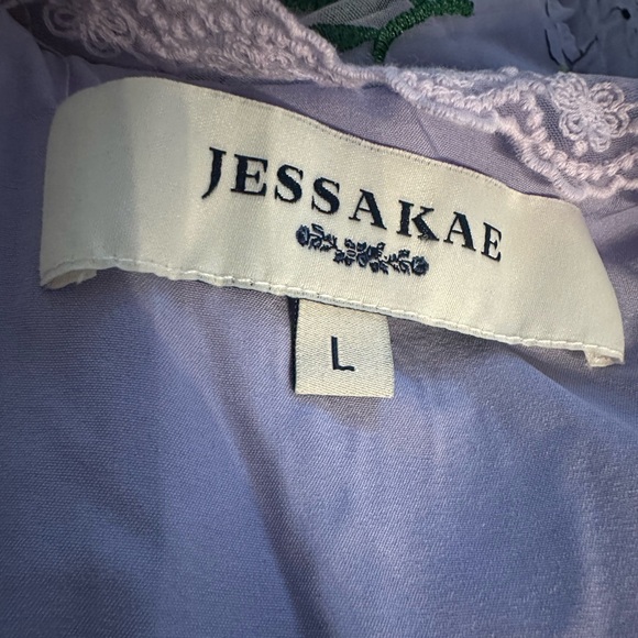 Jessakae embroidered lilac Darla dress size L - Picture 13 of 15